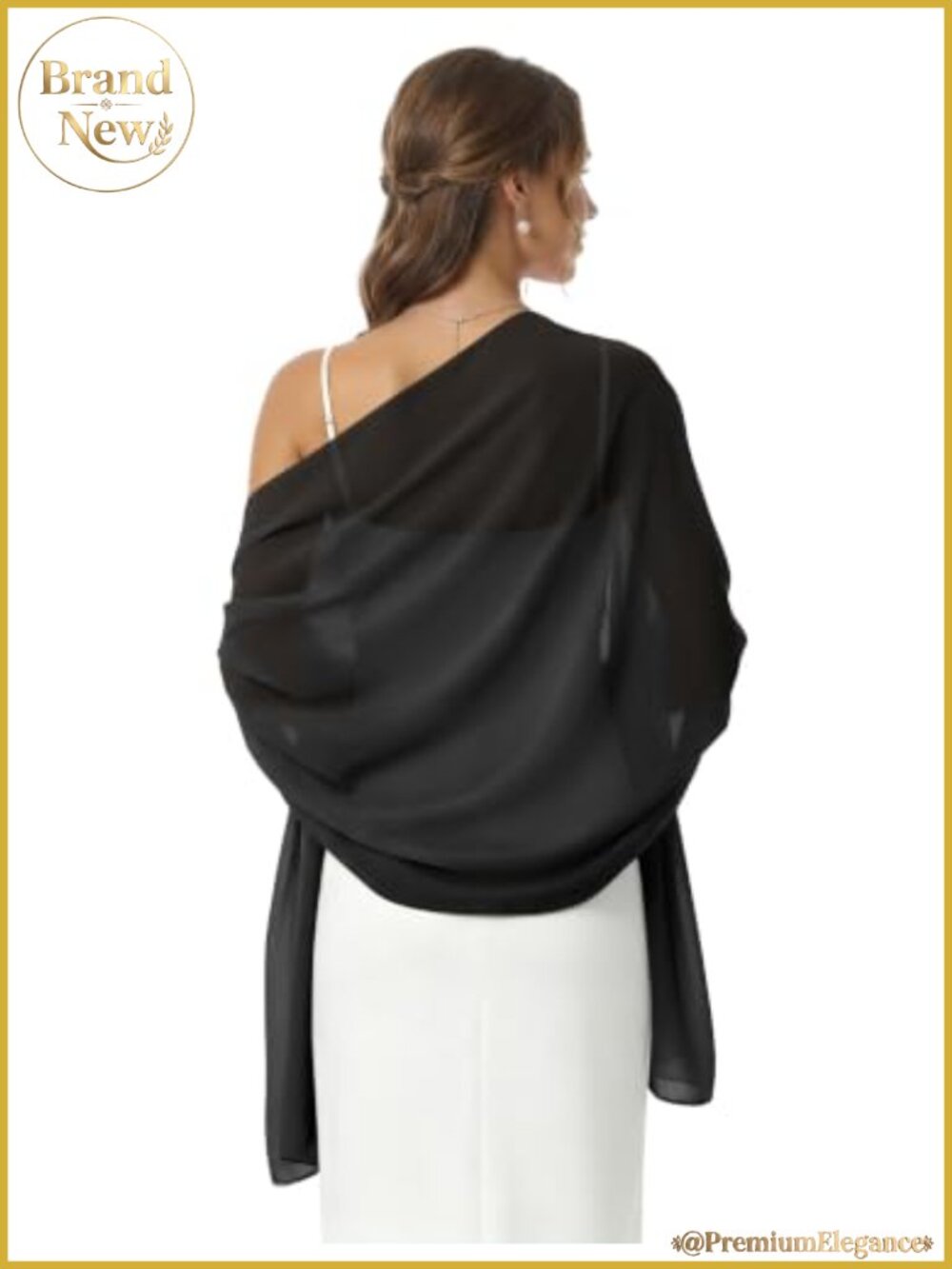 Sheer Chiffon Shawl Wrap Women Formal Evening Dress Scarf